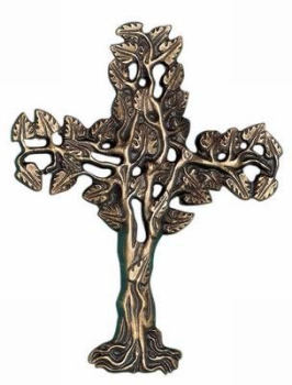 Bronze Kreuz "Lebensbaum"