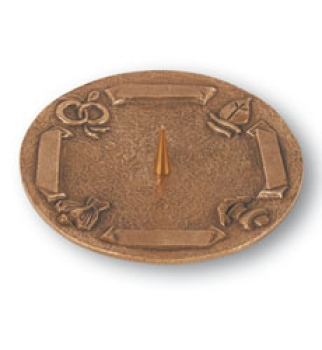 Leuchter, Bronze mit Sakramente-Symbol