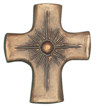 Bronze Kreuz - Perle